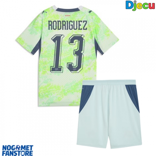 Švicarska Ricardo Rodriguez #13 Gostujuci Dres za djecu SP 2026 Kratak Rukav (+ Kratke hlače)